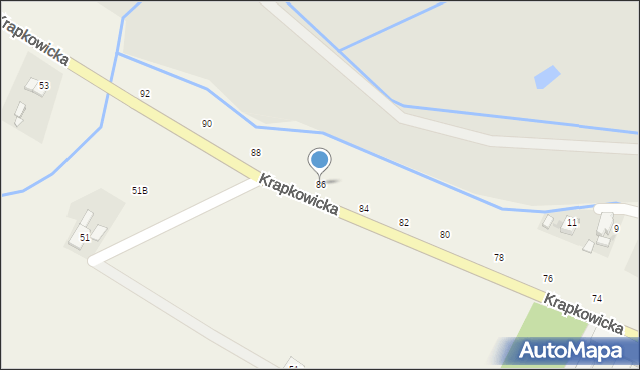 Obrowiec, Krapkowicka, 86, mapa Obrowiec