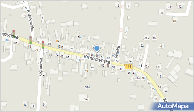 Odolanów, Krotoszyńska, 66, mapa Odolanów