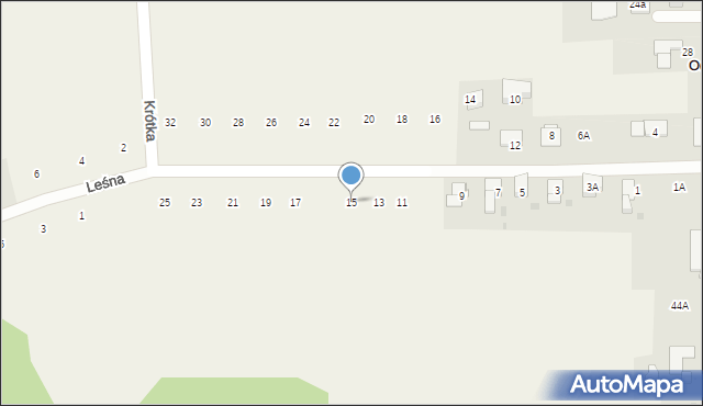 Odrowąż, Krótka, 15, mapa Odrowąż