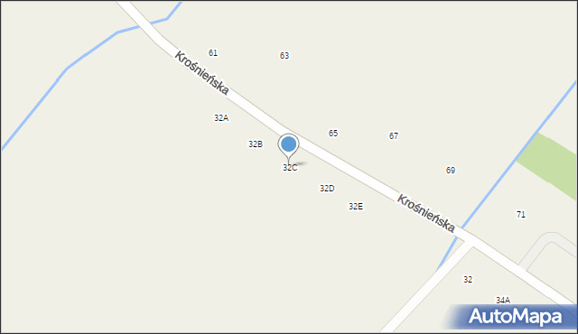 Odrzykoń, Krośnieńska, 32C, mapa Odrzykoń