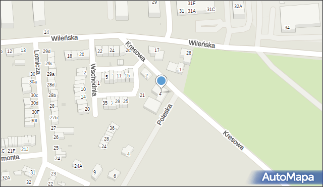 Oleśnica, Kresowa, 4, mapa Oleśnica