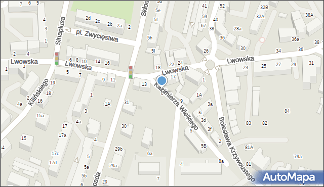 Oleśnica, Króla Kazimierza Wielkiego, 6, mapa Oleśnica