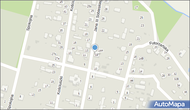 Oleszyce, Króla Jana III Sobieskiego, 14B, mapa Oleszyce