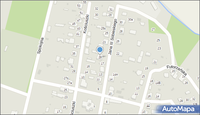 Oleszyce, Króla Jana III Sobieskiego, 19, mapa Oleszyce