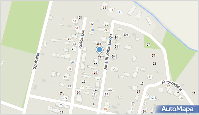 Oleszyce, Króla Jana III Sobieskiego, 23, mapa Oleszyce