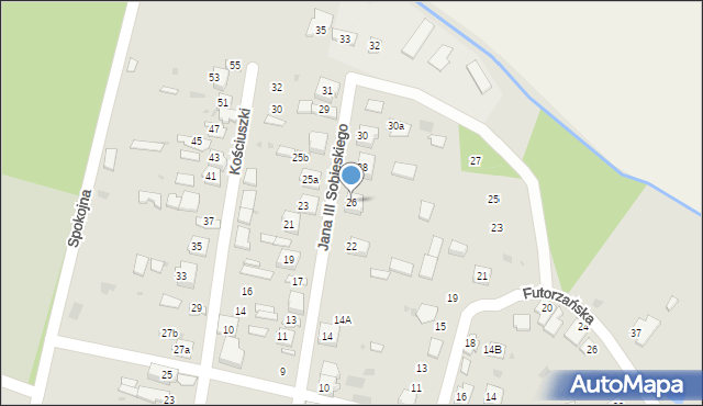 Oleszyce, Króla Jana III Sobieskiego, 26, mapa Oleszyce