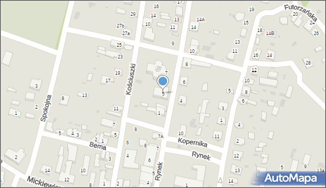 Oleszyce, Króla Jana III Sobieskiego, 5, mapa Oleszyce