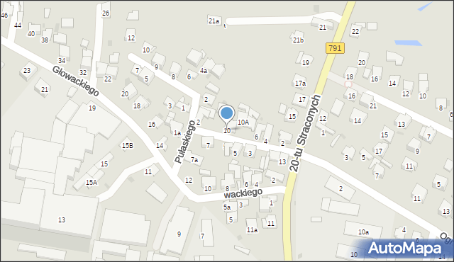 Olkusz, Króla Jana III Sobieskiego, 10, mapa Olkusz