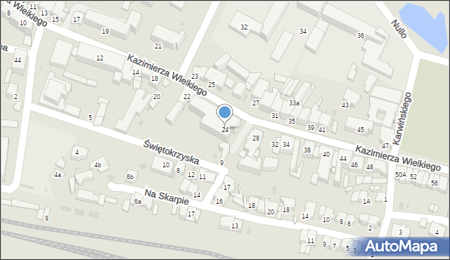 Olkusz, Króla Kazimierza Wielkiego, 24, mapa Olkusz