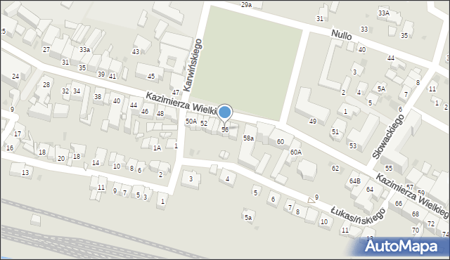 Olkusz, Króla Kazimierza Wielkiego, 56, mapa Olkusz