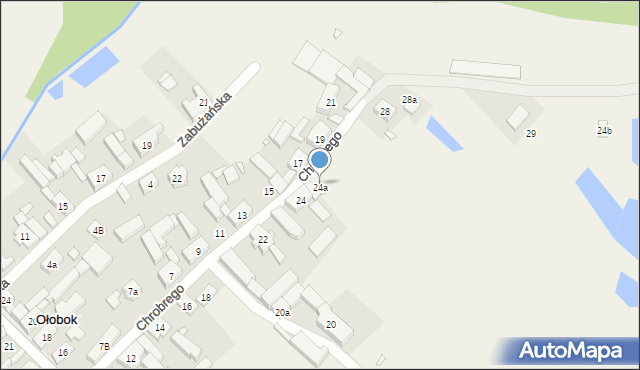 Ołobok, Króla Bolesława Chrobrego, 24a, mapa Ołobok