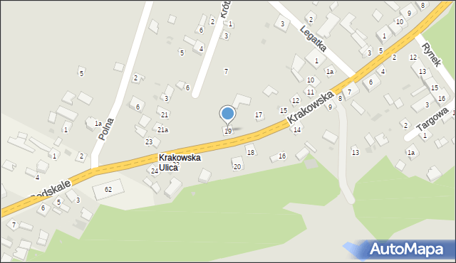 Opatowiec, Krakowska, 19, mapa Opatowiec