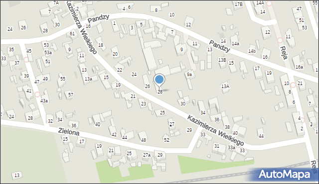 Opole, Króla Kazimierza Wielkiego, 28, mapa Opola