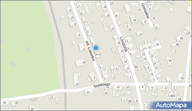 Opole, Króla Władysława Łokietka, 7, mapa Opola