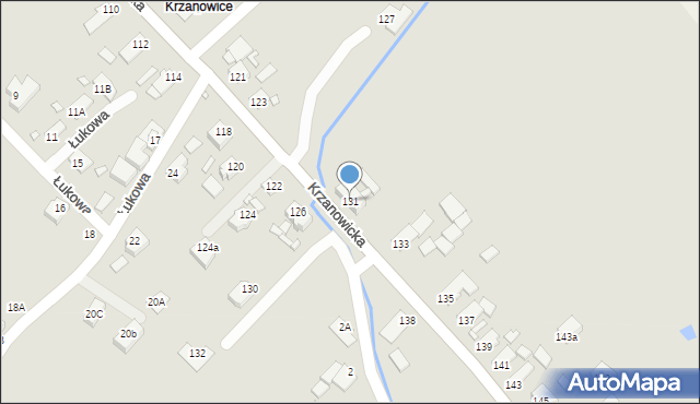 Opole, Krzanowicka, 131, mapa Opola