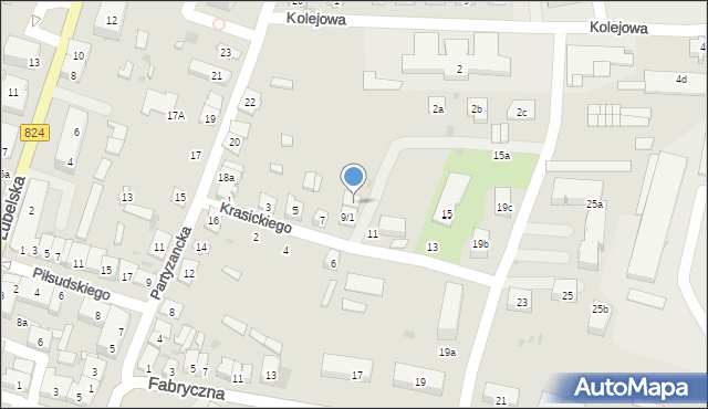 Opole Lubelskie, Krasickiego Ignacego, bp., 9/2, mapa Opole Lubelskie