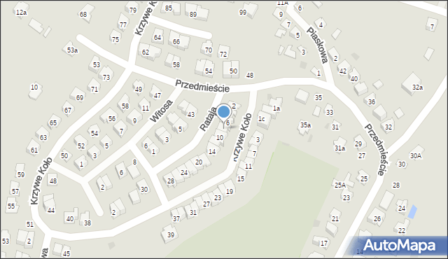 Opole Lubelskie, Krzywe Koło, 8, mapa Opole Lubelskie