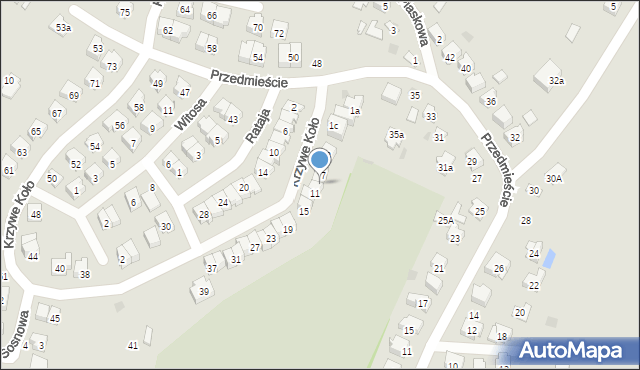 Opole Lubelskie, Krzywe Koło, 9, mapa Opole Lubelskie