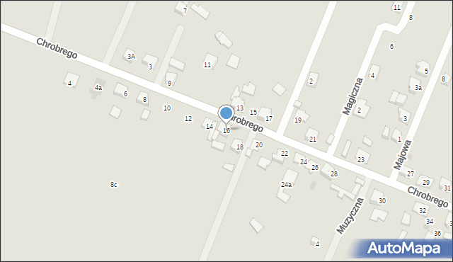 Orzesze, Króla Bolesława Chrobrego, 16, mapa Orzesze