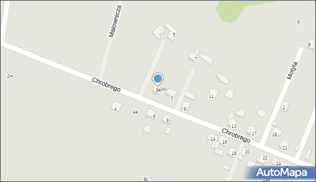 Orzesze, Króla Bolesława Chrobrego, 3A, mapa Orzesze