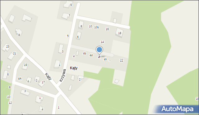 Osielsko, Krzywa, 4f, mapa Osielsko