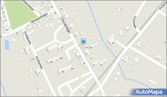 Ośno Lubuskie, Króla Bolesława Chrobrego, 27/2, mapa Ośno Lubuskie