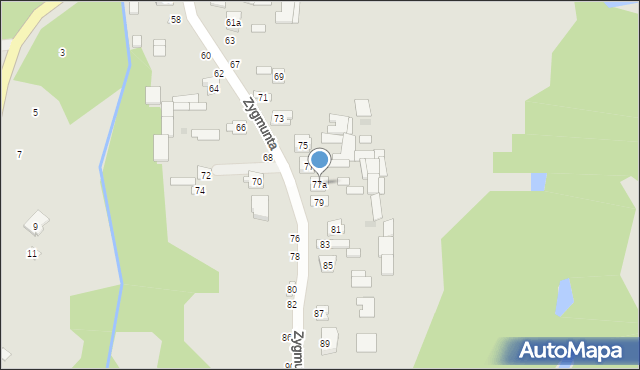 Ostrów Lubelski, Króla Zygmunta, 77a, mapa Ostrów Lubelski