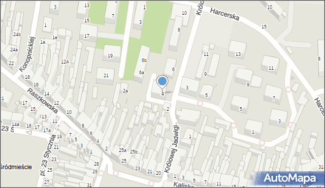 Pzu Ostrów Wielkopolski Ul Królowej Jadwigi mapa.targeo.pl