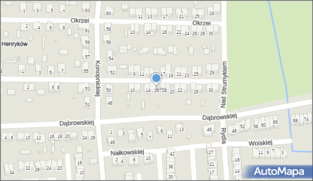 Ostrowiec Świętokrzyski, Krasickiego Ignacego, bp., 16, mapa Ostrowiec Świętokrzyski