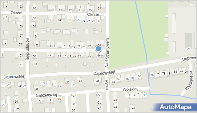 Ostrowiec Świętokrzyski, Krasickiego Ignacego, bp., 30, mapa Ostrowiec Świętokrzyski