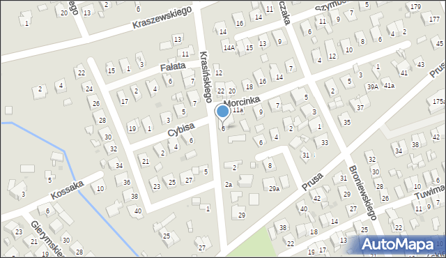 Ostrowiec Świętokrzyski, Krasińskiego Zygmunta, 6, mapa Ostrowiec Świętokrzyski