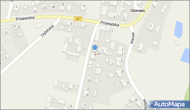 Otorowo, Krzeszkowicka, 5, mapa Otorowo