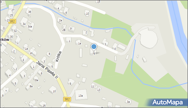 Paczków, Krótka, 5, mapa Paczków