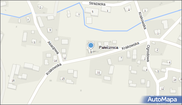 Pałecznica, Krakowska, 8, mapa Pałecznica