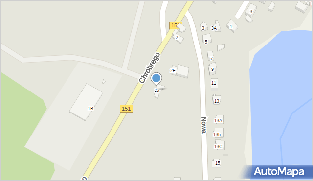 Pełczyce, Króla Bolesława Chrobrego, 2a, mapa Pełczyce