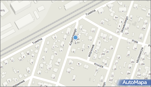 Piastów, Krasińskiego Zygmunta, 6, mapa Piastów