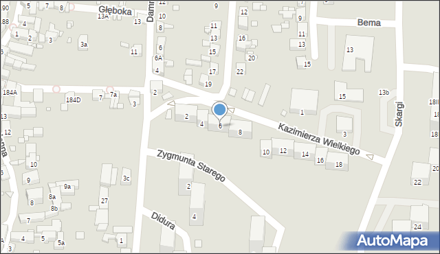 Piekary Śląskie, Króla Kazimierza Wielkiego, 6, mapa Piekary Śląskie