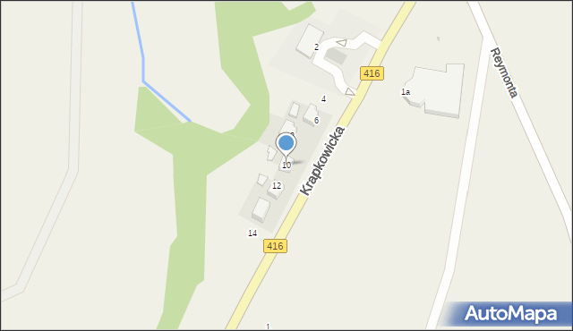 Pietna, Krapkowicka, 10, mapa Pietna