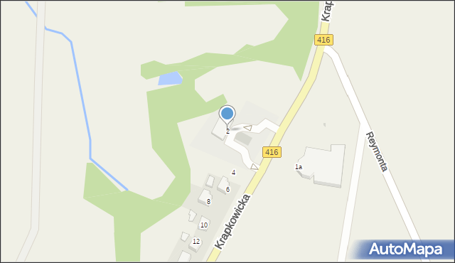 Pietna, Krapkowicka, 2, mapa Pietna