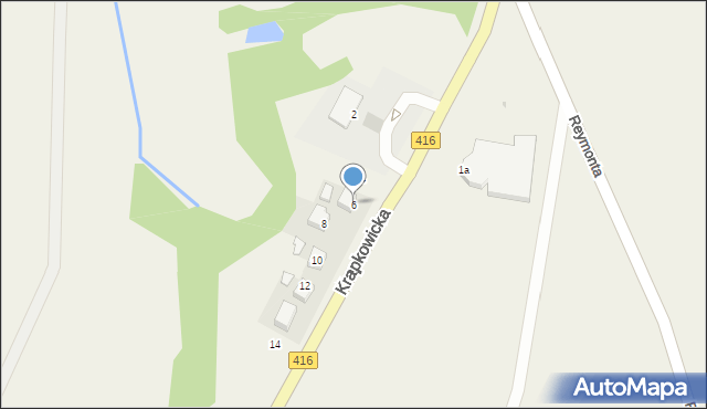 Pietna, Krapkowicka, 6, mapa Pietna