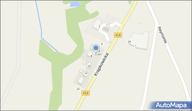 Pietna, Krapkowicka, 8a, mapa Pietna