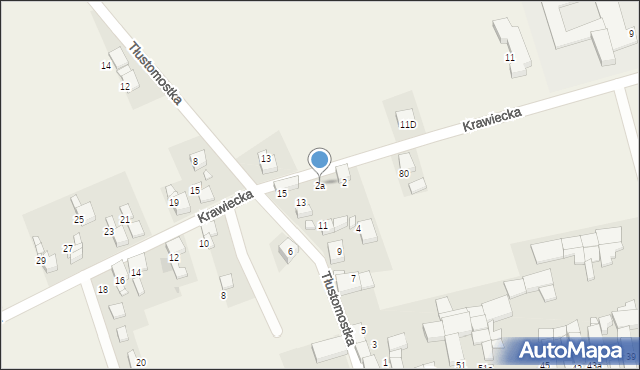 Pietrowice Wielkie, Krawiecka, 2a, mapa Pietrowice Wielkie