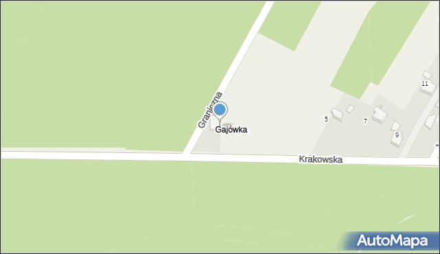 Piła Kościelecka, Krakowska, 1, mapa Piła Kościelecka