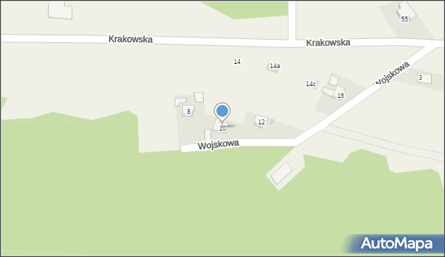 Piła Kościelecka, Krakowska, 10, mapa Piła Kościelecka