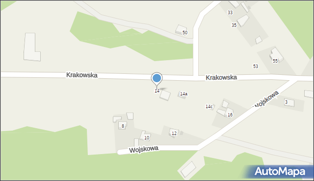 Piła Kościelecka, Krakowska, 14, mapa Piła Kościelecka