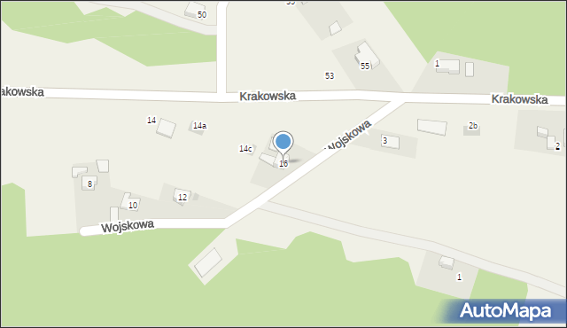 Piła Kościelecka, Krakowska, 16, mapa Piła Kościelecka