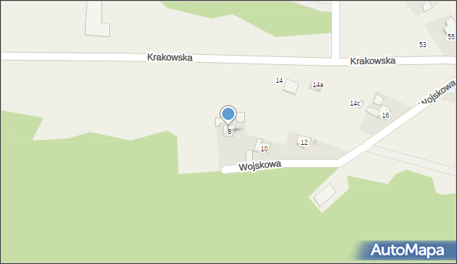 Piła Kościelecka, Krakowska, 8, mapa Piła Kościelecka