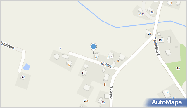 Piła Kościelecka, Krótka, 4, mapa Piła Kościelecka