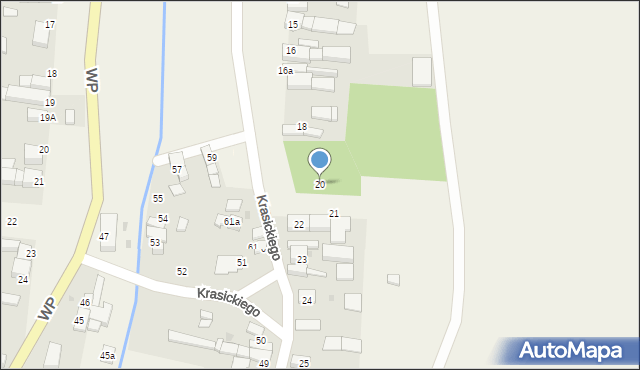 Pilszcz, Krasickiego Ignacego, bp., 20, mapa Pilszcz
