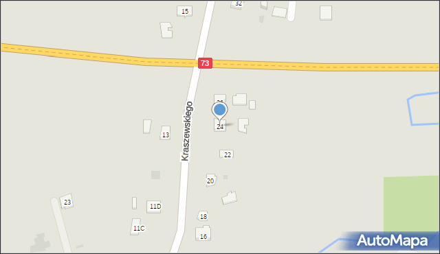 Pilzno, Kraszewskiego, 24, mapa Pilzno